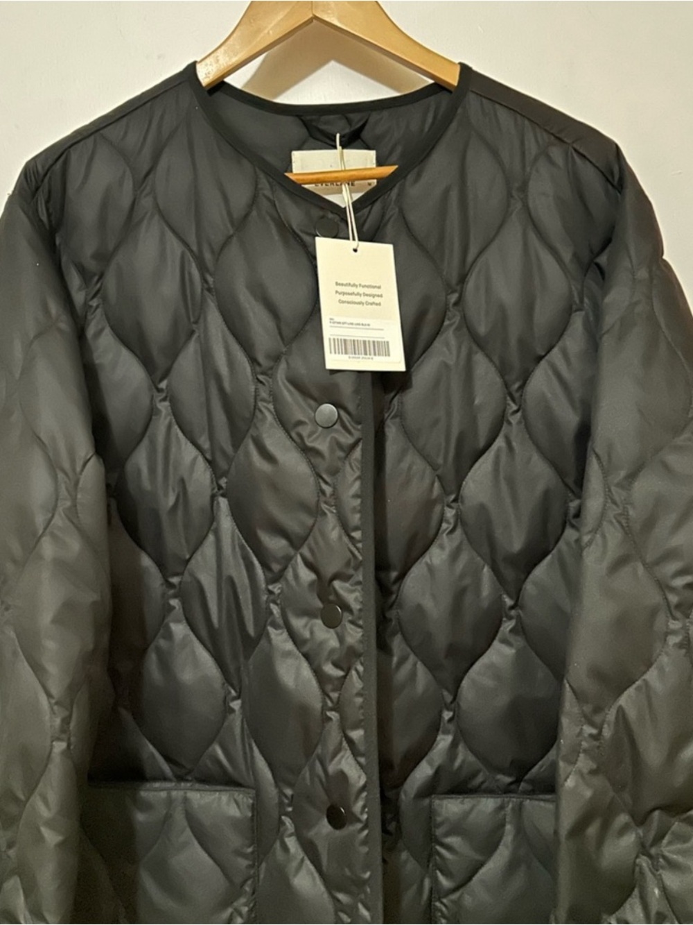 Everlane Quilted Black Insulated Coat - Picture 2 of 5